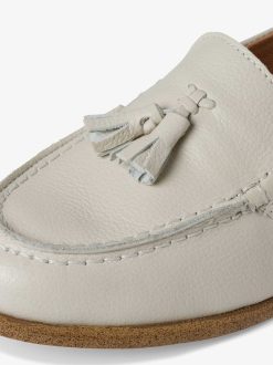 Tamaris Babouche En Cuir - Blanc | Chaussures Basses Et Pantoufles