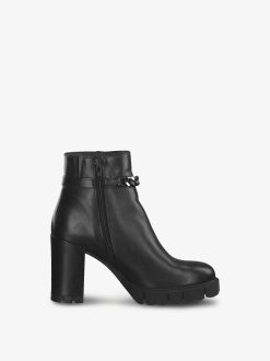 Tamaris Bottine En Cuir - Noir | Bottines