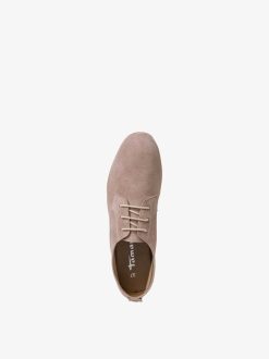 Tamaris Chaussures Basses En Cuir - Beige | Chaussures Basses Et Pantoufles