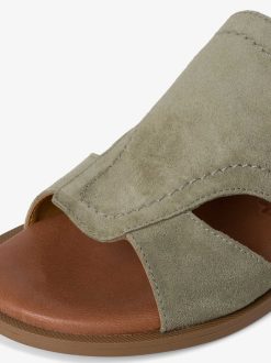 Tamaris Sandale En Cuir - Vert | Des Sandales