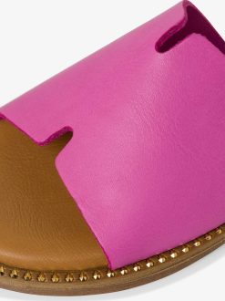 Tamaris Mule En Cuir - Rose | Mules