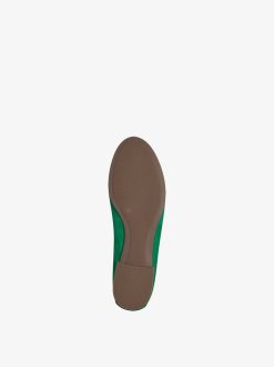 Tamaris Ballerine En Cuir - Vert | Ballerines