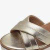 Tamaris Sandale A Talon En Cuir - Or | Des Sandales