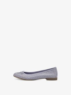 Tamaris Ballerine En Cuir - Violet | Ballerines