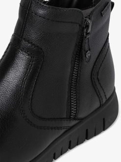 Tamaris Bottine En Cuir - Noir | Bottines