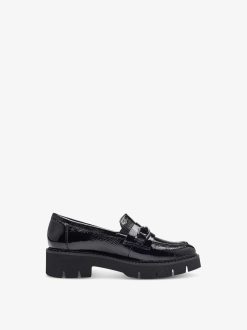 Tamaris Babouche En Cuir - Noir | Chaussures Basses Et Pantoufles