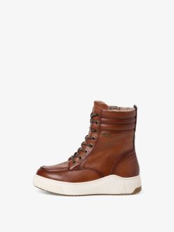 Tamaris Bottine En Cuir - Marron | Bottines