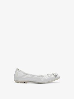 Tamaris Ballerine En Cuir - Blanc | Ballerines