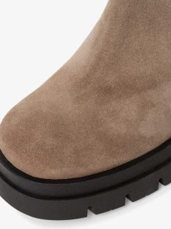 Tamaris Bottine Chelsea En Cuir - Marron | Bottines