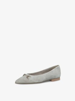 Tamaris Ballerine En Cuir - Beige | Ballerines