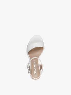 Tamaris Sandale A Talon - Blanc | Des Sandales