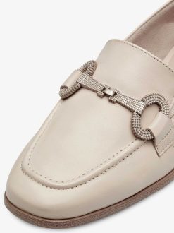 Tamaris Babouche En Cuir - Beige | Chaussures Basses Et Pantoufles