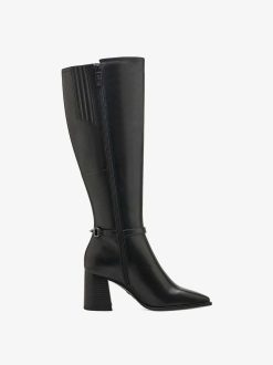 Tamaris Bottes En Cuir - Noir | Bottes