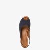 Tamaris Sandale A Talon En Cuir - Bleu | Des Sandales