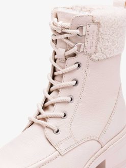 Tamaris Bottine En Cuir - Doublure Chaude Beige | Bottines