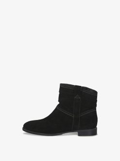 Tamaris Bottes Cowboy En Cuir - Noir | Bottines