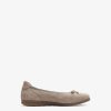 Tamaris Ballerine En Cuir - Gris | Ballerines