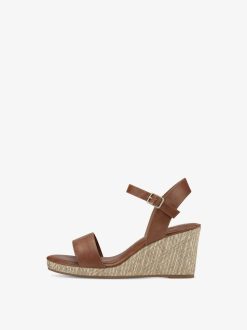 Tamaris Sandale A Talon - Marron | Des Sandales