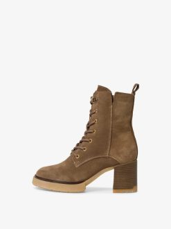 Tamaris Bottine En Cuir - Marron | Bottines