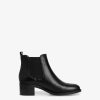 Tamaris Bottine Chelsea En Cuir - Noir | Bottines