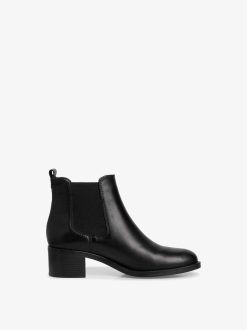 Tamaris Bottine Chelsea En Cuir - Noir | Bottines