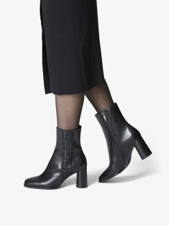 Tamaris Bottine En Cuir - Noir | Bottines