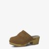 Tamaris Mule En Cuir - Marron | Mules