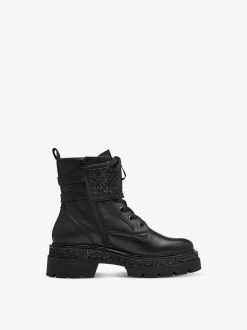 Tamaris Bottine En Cuir - Noir | Bottines