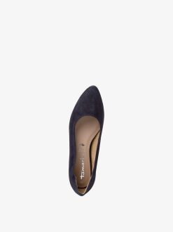 Tamaris Ballerine En Cuir - Bleu | Ballerines