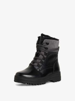 Tamaris Bottine En Cuir - Noir | Bottines