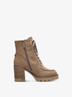 Tamaris Bottine En Cuir - Marron | Bottines