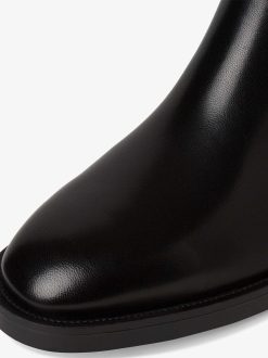 Tamaris Bottine Chelsea En Cuir - Noir | Bottines