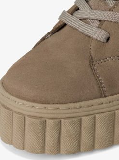 Tamaris Bottine En Cuir - Beige | Bottines