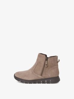 Tamaris Bottine En Cuir - Marron | Bottines