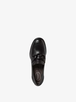 Tamaris Trotteur En Cuir - Noir | Chaussures Basses Et Pantoufles