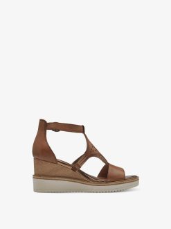 Tamaris Sandale A Talon - Marron | Des Sandales