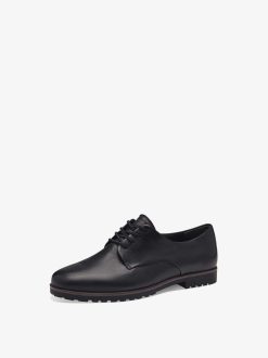 Tamaris Chaussures Basses En Cuir - Noir | Chaussures Basses Et Pantoufles