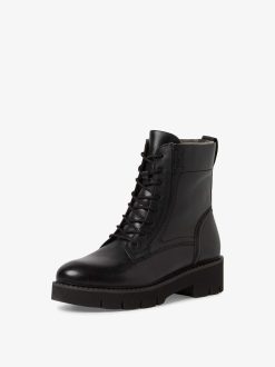 Tamaris Bottine En Cuir - Noir | Bottines