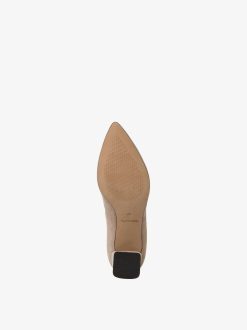 Tamaris Escarpins En Cuir - Beige | Pompes