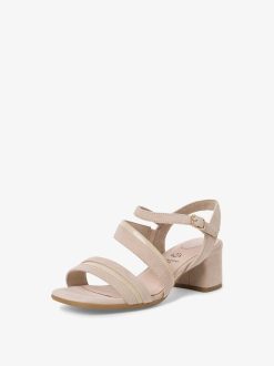 Tamaris Sandale A Talon - Beige | Des Sandales