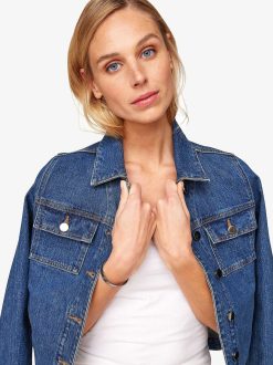 Tamaris Veste En Jean - Bleu | Vestes Et Manteaux