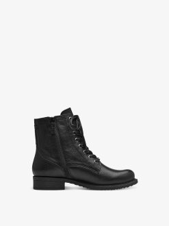 Tamaris Bottine En Cuir - Noir | Bottines