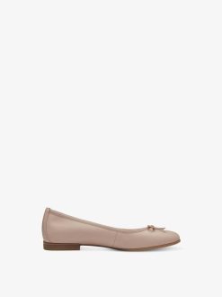 Tamaris Ballerine En Cuir - Rose | Ballerines