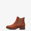 Tamaris Bottine Chelsea En Cuir - Marron | Bottines