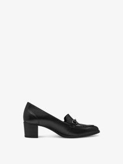 Tamaris Trotteur En Cuir - Noir | Chaussures Basses Et Pantoufles