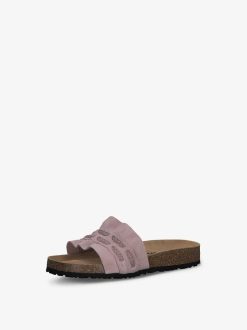 Tamaris Mule En Cuir - Rose | Chaussures D'Ete