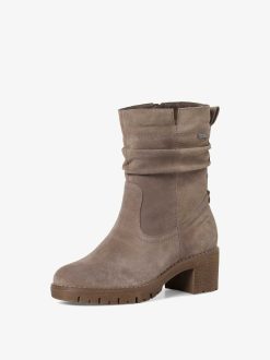 Tamaris Bottine En Cuir - Marron | Bottines