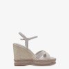 Tamaris Sandale A Talon En Cuir - Beige | Des Sandales