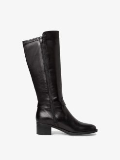 Tamaris Bottes En Cuir - Noir | Bottes