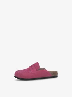 Tamaris Mule En Cuir - Rose | Mules